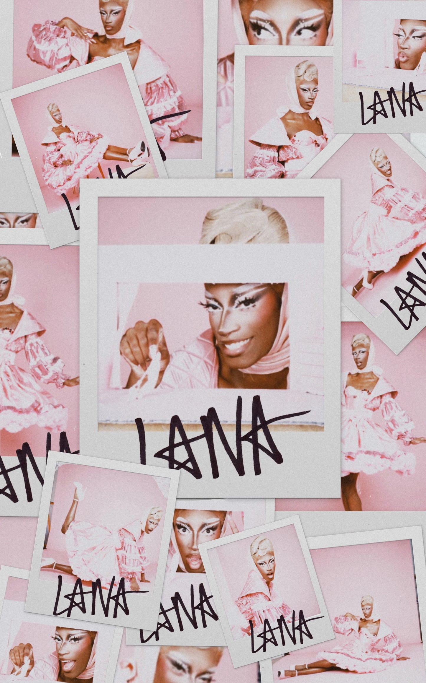 LANA JA’RAE SIGNED POLAROIDS: TICKLED PINK