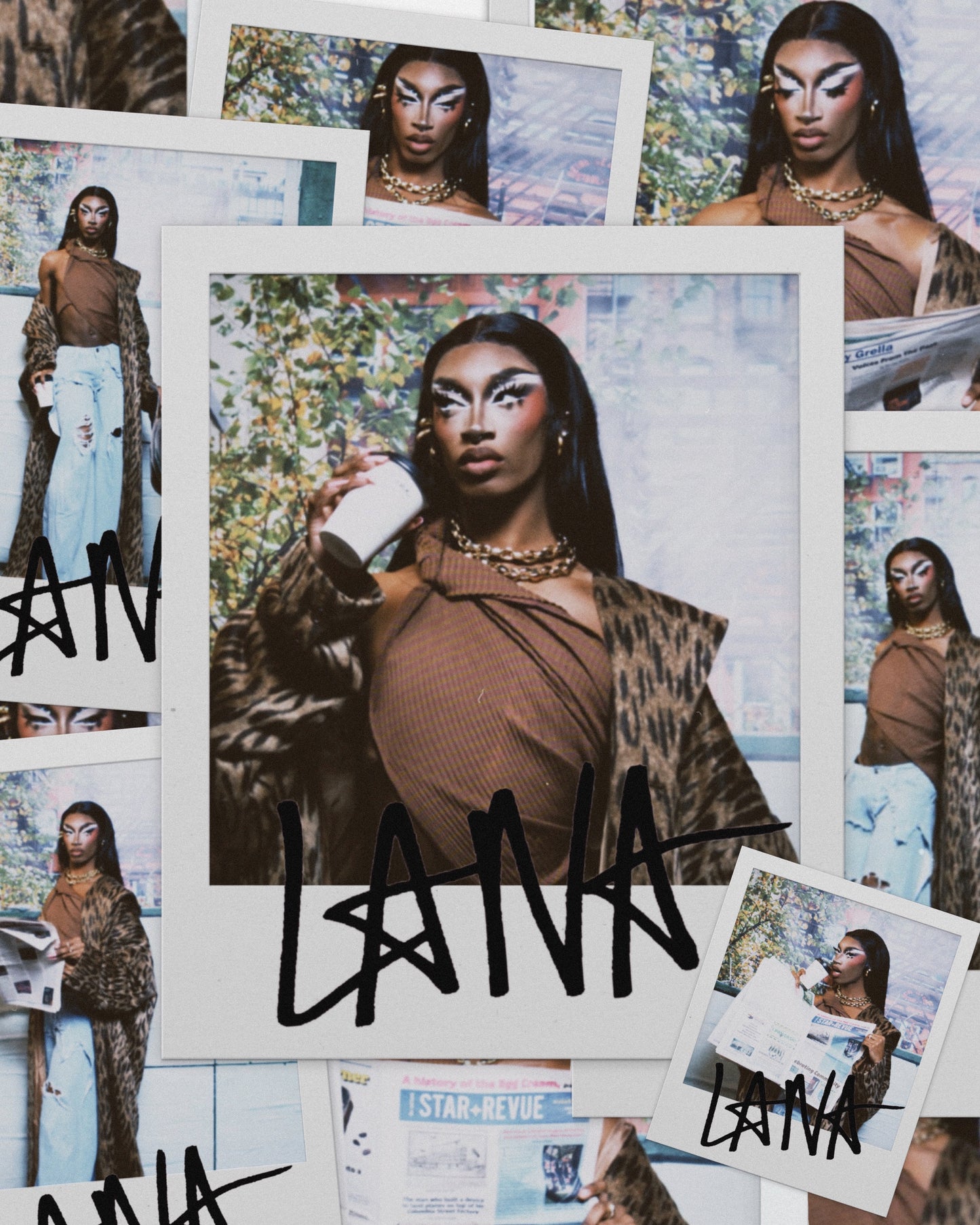 LANA JA’RAE SIGNED POLAROIDS: OPULENT OUTERWEAR